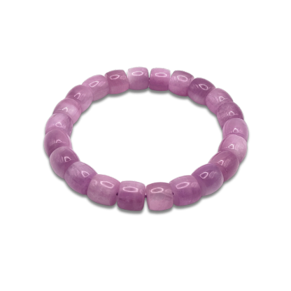 Superior Kunzite Drum Bracelet
